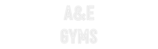 Custom Neon: A&E GYMS - Neon Filter