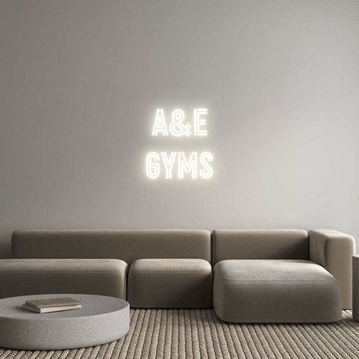 Custom Neon: A&E GYMS - Neon Filter