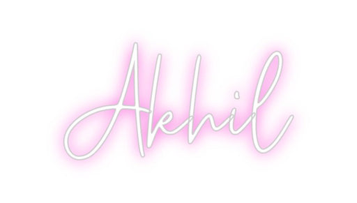 Custom Neon: Akhil - Neon Filter