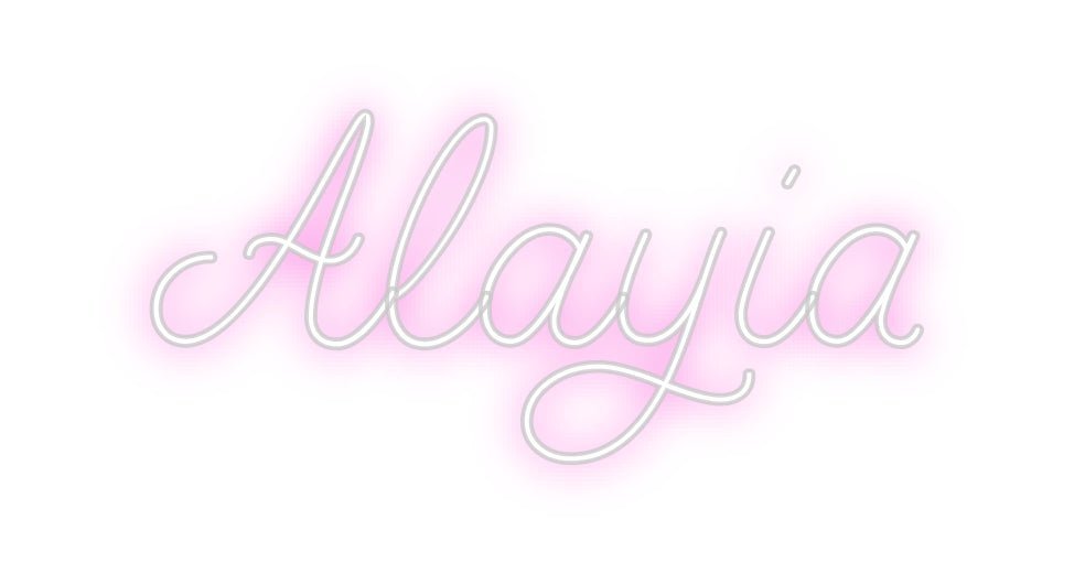 Custom Neon: Alayia - Neon Filter