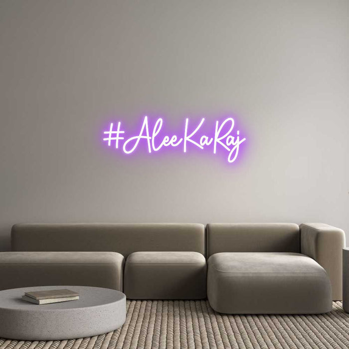 Custom Neon: #AleeKaRaj - Neon Filter