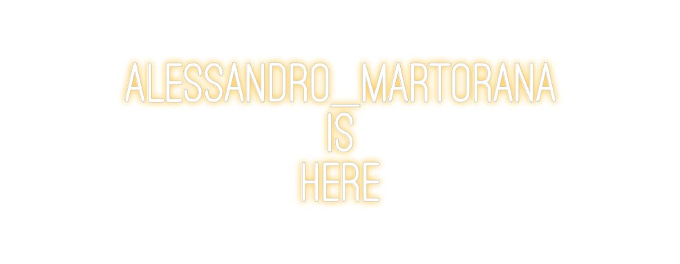 Custom Neon: Alessandro_Ma... - Neon Filter