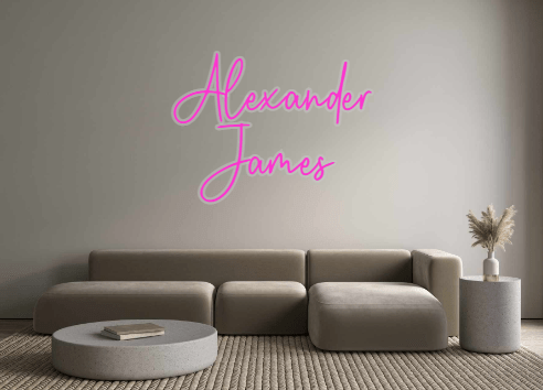 Custom Neon: Alexander James - Neon Filter