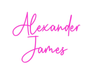 Custom Neon: Alexander James - Neon Filter