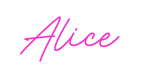 Custom Neon: Alice - Neon Filter