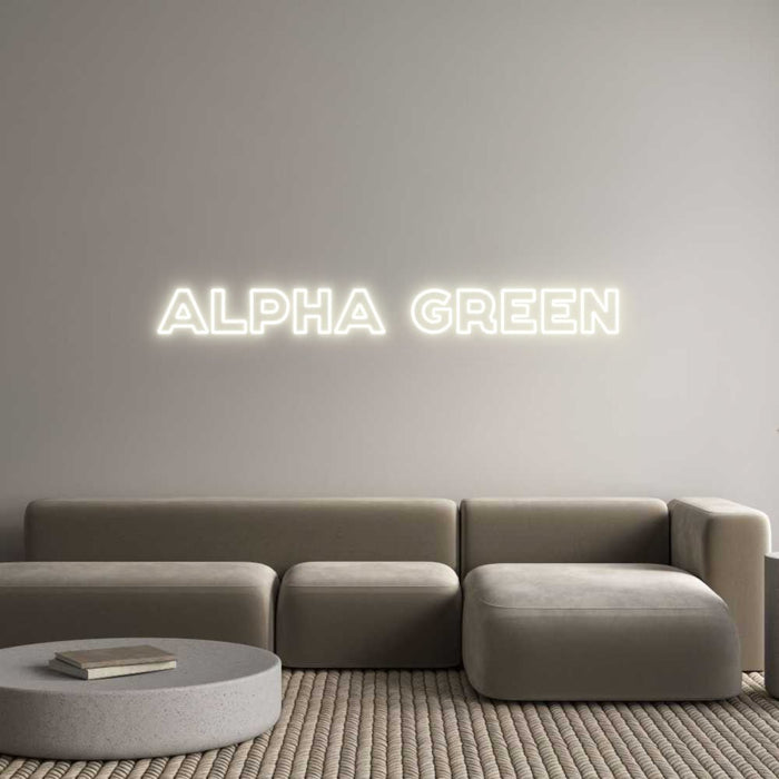 Custom Neon: Alpha green - Neon Filter