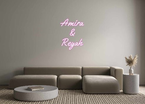 Custom Neon: Amira & R... - Neon Filter