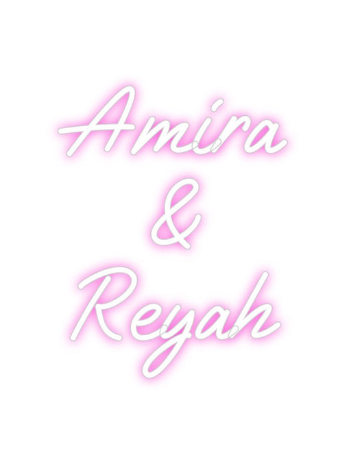 Custom Neon: Amira & R... - Neon Filter