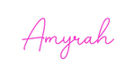 Custom Neon: Amyrah - Neon Filter