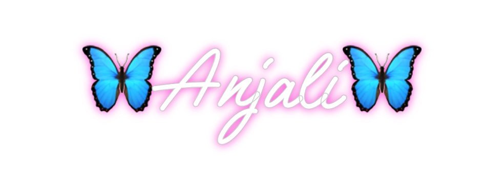 Custom Neon: 🦋Anjali🦋 - Neon Filter