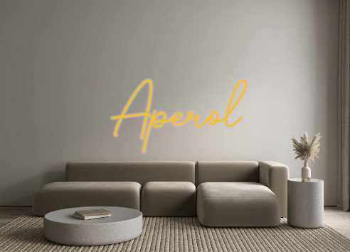 Custom Neon: Aperol - Neon Filter