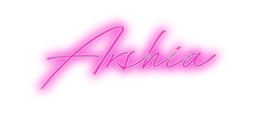 Custom Neon: Arshia - Neon Filter