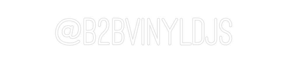 Custom Neon: @B2BVINYLDJS - Neon Filter