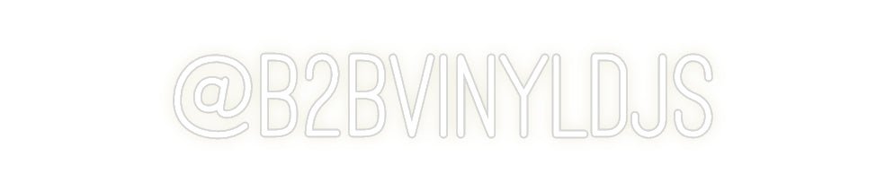 Custom Neon: @B2BVinylDJs - Neon Filter