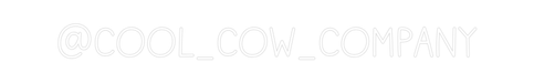 Custom Neon: @cool_cow_com... - Neon Filter