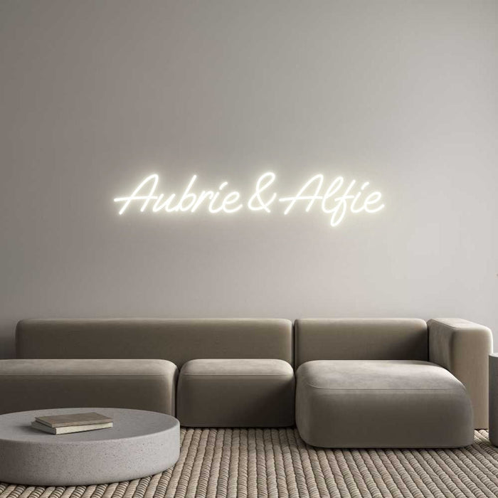 Custom Neon: Aubrie & Alfie - Neon Filter