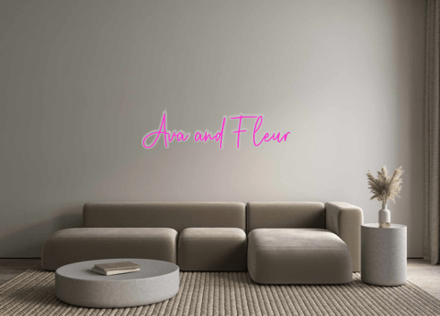 Custom Neon: Ava and Fleur - Neon Filter