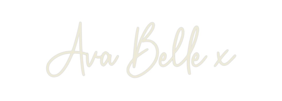 Custom Neon: Ava Belle x - Neon Filter