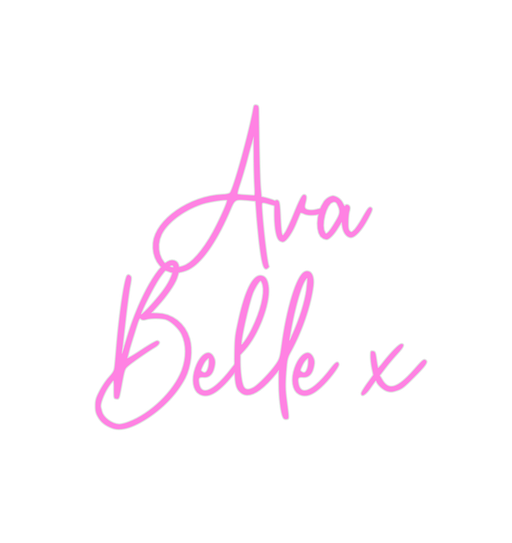 Custom Neon: Ava Belle x - Neon Filter