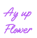 Custom Neon: Ay up Flower - Neon Filter