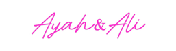 Custom Neon: Ayah&Ali - Neon Filter