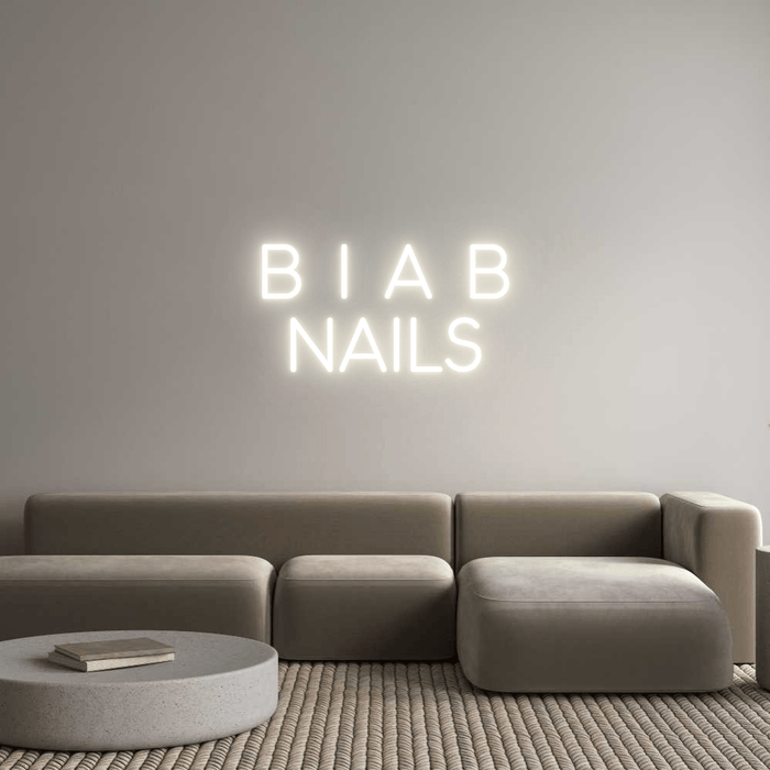 Custom Neon: B I A B Nails - Neon Filter