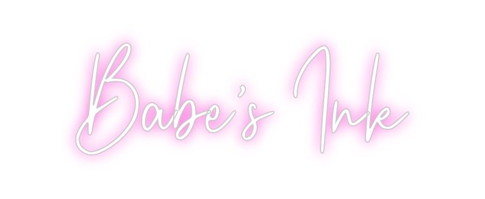 Custom Neon: Babe’s Ink - Neon Filter