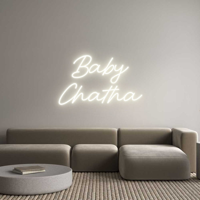 Custom Neon: Baby Chatha - Neon Filter