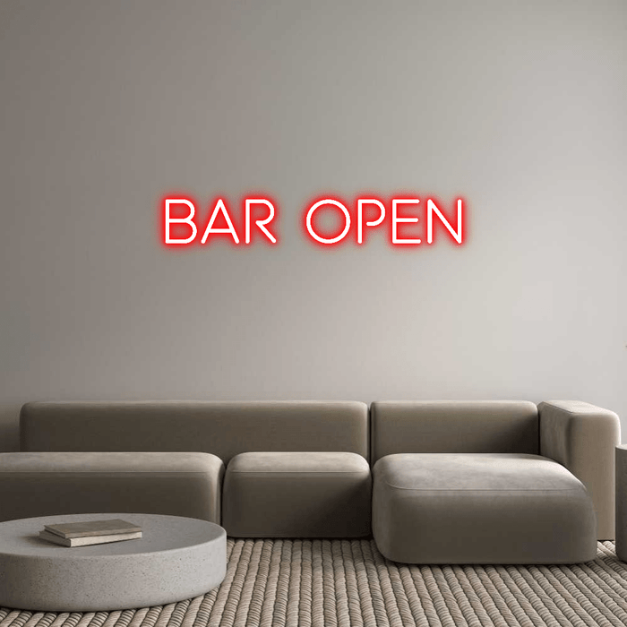 Custom Neon: BAR OPEN - Neon Filter