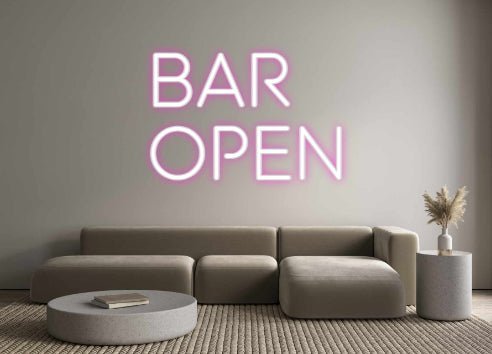 Custom Neon: BAR OPEN - Neon Filter