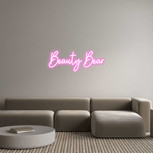 Custom Neon: Beauty Bear - Neon Filter