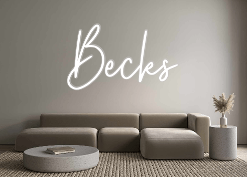 Custom Neon: Becks - Neon Filter