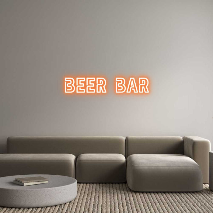 Custom Neon: BEER BAR - Neon Filter