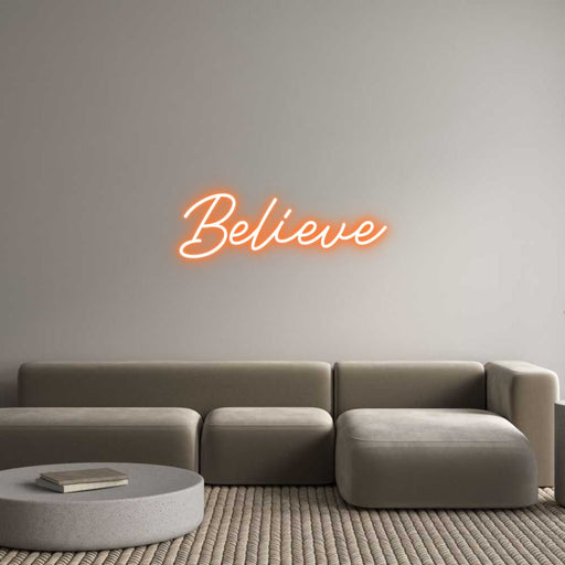 Custom Neon: Believe - Neon Filter