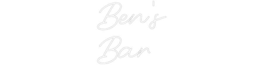 Custom Neon: Ben's Bar - Neon Filter