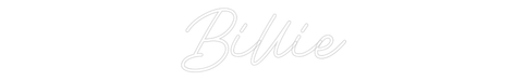 Custom Neon: Billie - Neon Filter