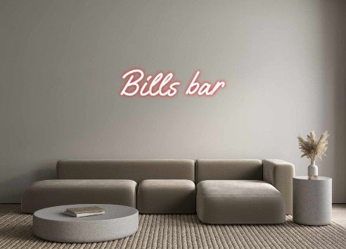 Custom Neon: Bills bar - Neon Filter