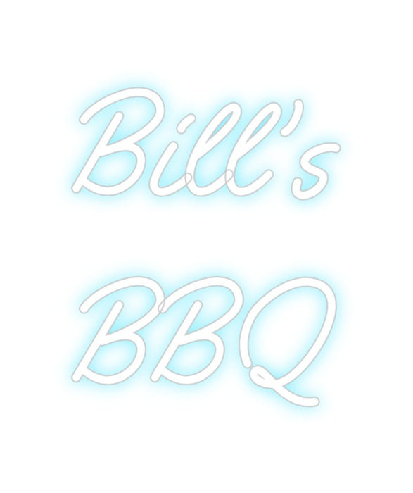 Custom Neon: Bill's BBQ - Neon Filter