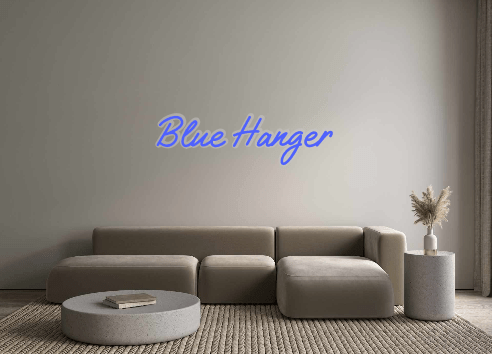 Custom Neon: Blue Hanger - Neon Filter