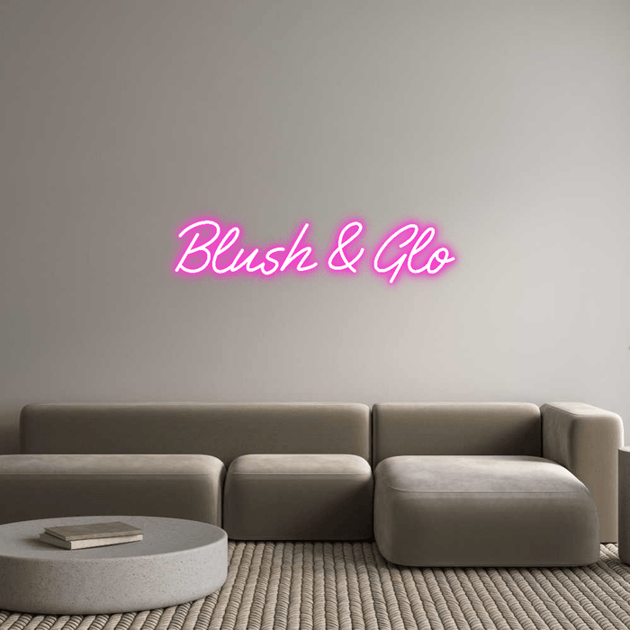 Custom Neon: Blush & Glo - Neon Filter