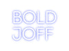 Custom Neon: BOLD JOFF - Neon Filter