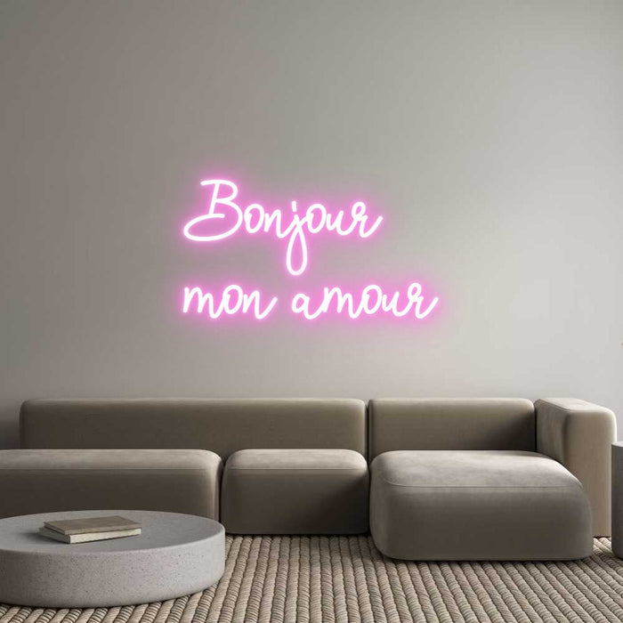 Custom Neon: Bonjour mon... - Neon Filter