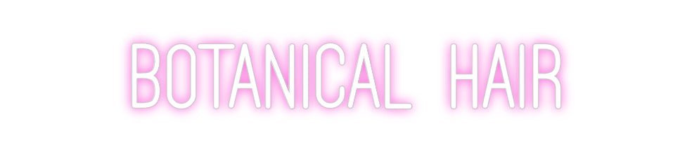 Custom Neon: Botanical Hair - Neon Filter