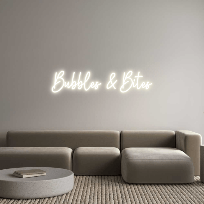 Custom Neon: Bubbles & Bites - Neon Filter