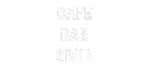 Custom Neon: CAFE BAR GR... - Neon Filter