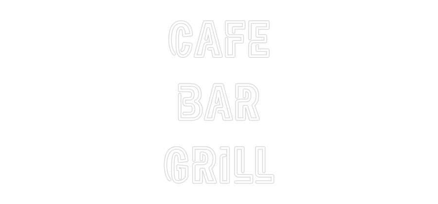 Custom Neon: CAFE BAR GR... - Neon Filter