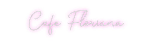 Custom Neon: Cafe Floriana - Neon Filter