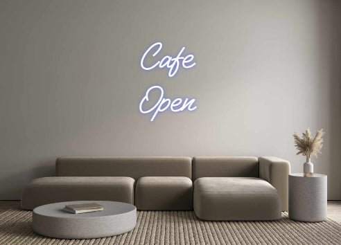 Custom Neon: Cafe Open - Neon Filter