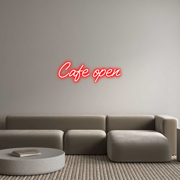 Custom Neon: Cafe open - Neon Filter