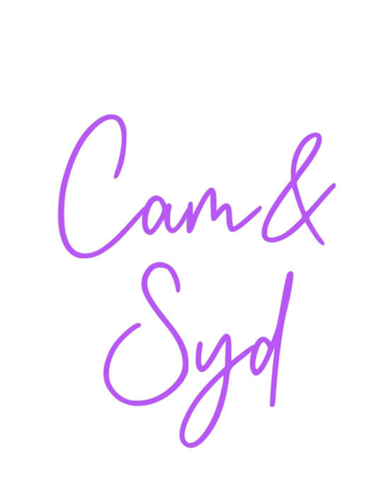 Custom Neon: Cam& Syd - Neon Filter